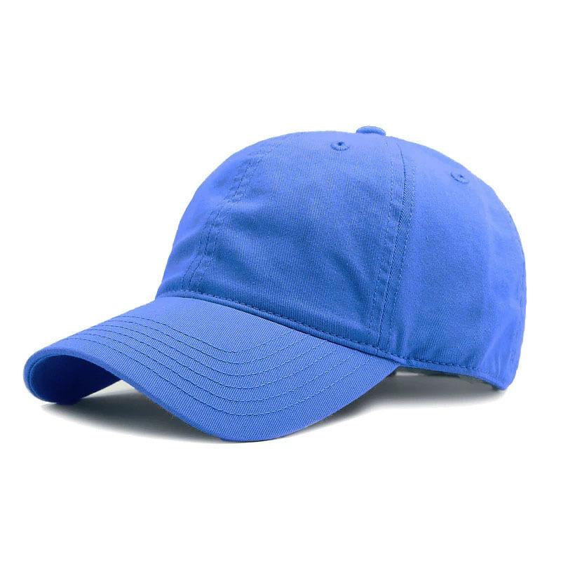 Outdoor baseball cap, adjustable, suitable for group advertising, can be embroidered with a logo, plain solid-color cap