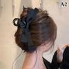 Korean Retro Velvet Bow Large Hair Catch Sweet Girl Headdress Behind The Head