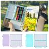 Mini Travel Painting Tray Magnetic Plastic Pigment Box Compact Watercolor Paint Box  Travel Use