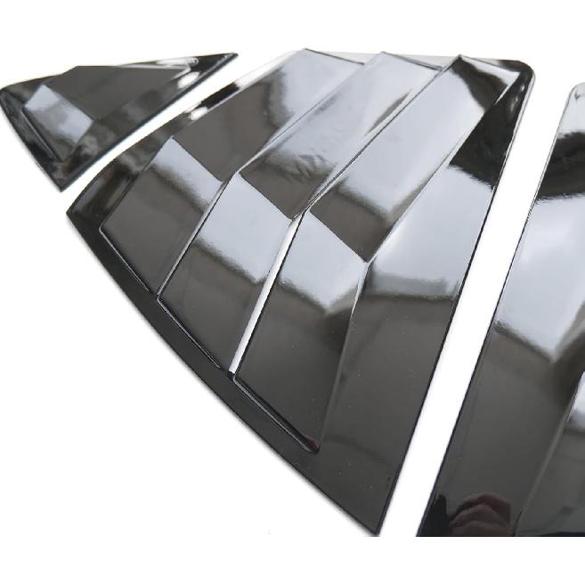 New 2pcs Racing Side Rear Quarter Window Louvers for Toyota Camry 9th 2025 2026 (Glossy Black 4pcs)
