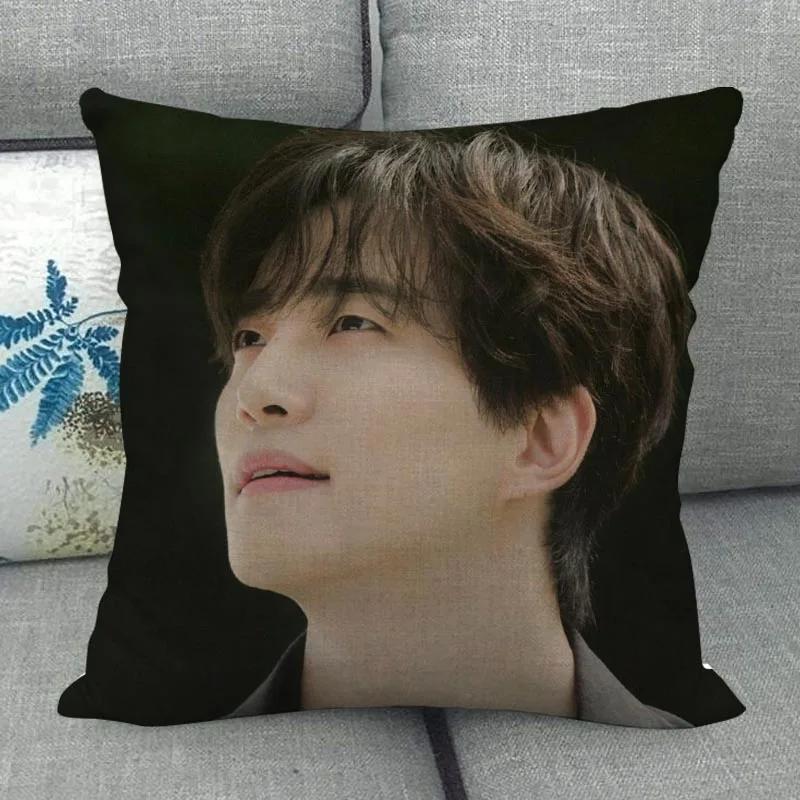 Kpop Lee Junho Pillowcase High Quality Home Textile Cotton Linen Fabric 45x45cm One Side Decoration Pillow Cover New WJY10.16