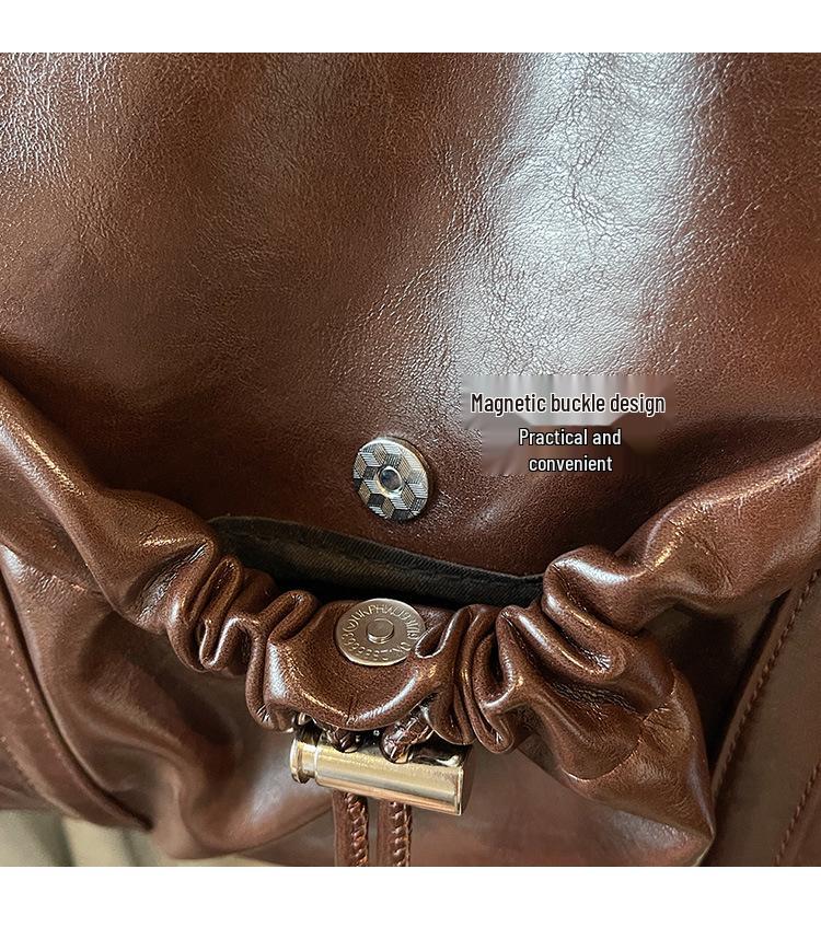 Grenzüberschreitende Plissee-Tragetasche: Modische vielseitige Umhänge- & Crossbody-Tasche im College-Stil