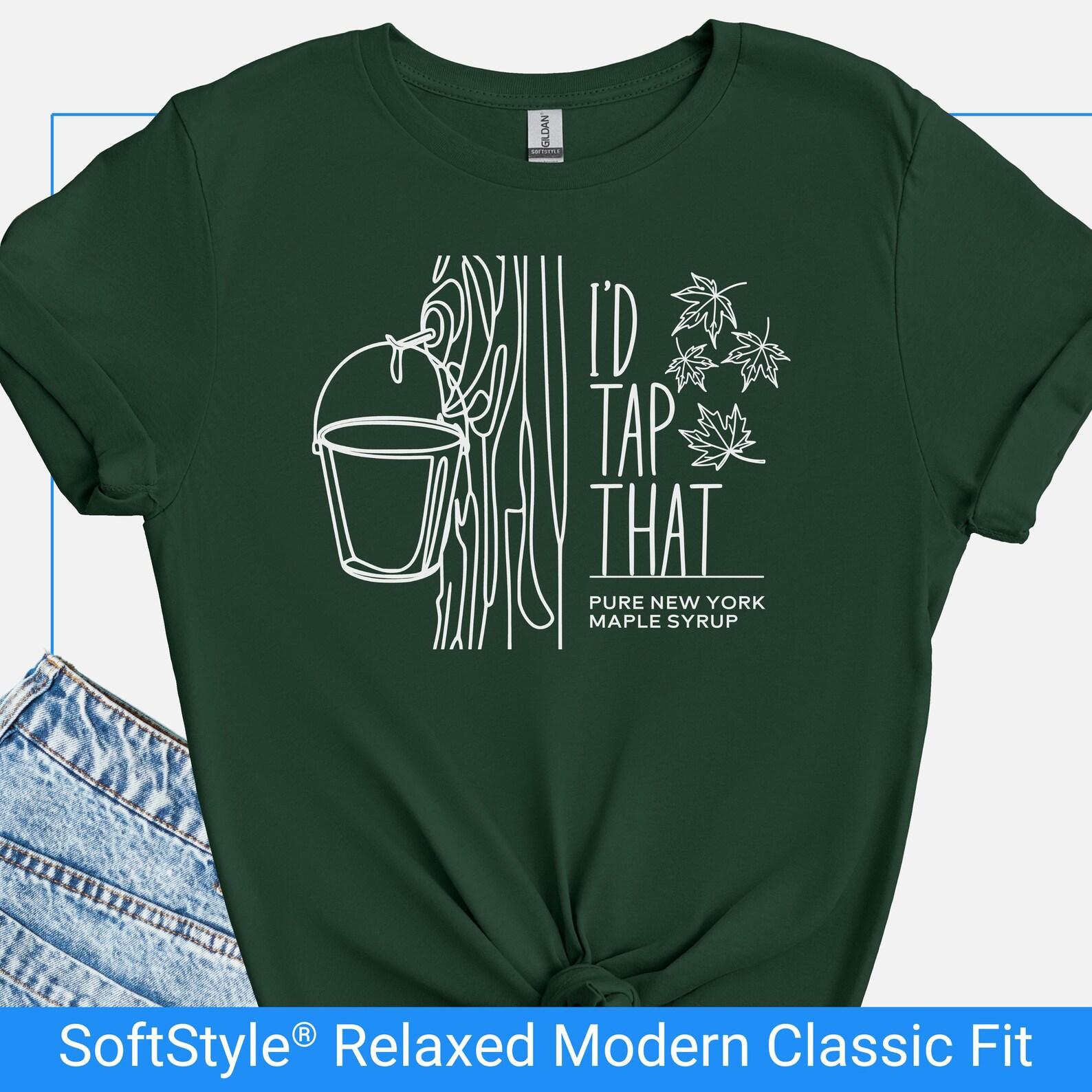 New York Maple Syrup Shirt, Funny Maple Syrup T-Shirt, Maple Syrup Day Tshirt, Witty Foodie Gift, Unique Maple Syrup Lover Shirt XL