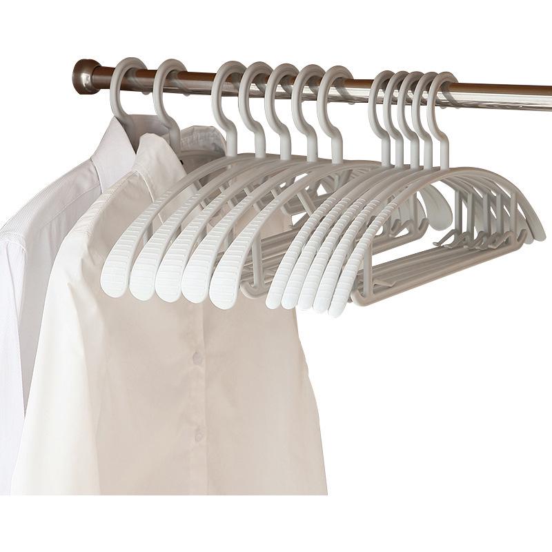 Seamless Non-Slip Clothes Hanger with Anti-Shoulder Bump Protection for Home and Wardrobe Use