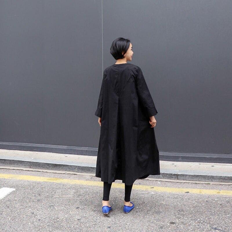 Johnature Korean Autumn Womens Tops Blouses Casual Loose Solid Color Long Cardigan Full Sleeve Women Shirts