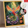 This Phoenix Pearl Painting Kit Features 5D Pearls and a Mosaic Art Style. Designed for Vibrant Home Wall Decoration.
