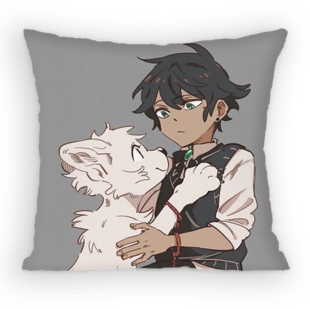 Wolf Lumine Webtoon Pillow Case Anti-dustmite Pillowcase Invisible zipper silky Sofa cushion cover for bedroom