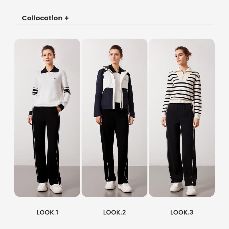 Navigare Women's Sporty Wide-Leg Trousers