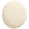 Seat Cushion 2 pcs Cream Ø30 x 13 cm Cord Fabric