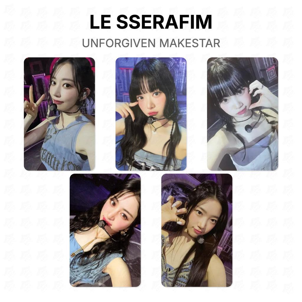 LE SSERAFIM UNFORGIVEN MAKESTAR Official Photocard