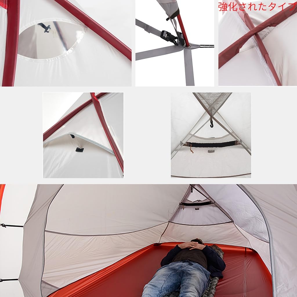 Naturehike Outdoor Climbing Hiby3 for People for Upgraded Spacious Front Structure with Tarp Disaster Includes Ground Sheet For Nylon Silica Gel Tent,