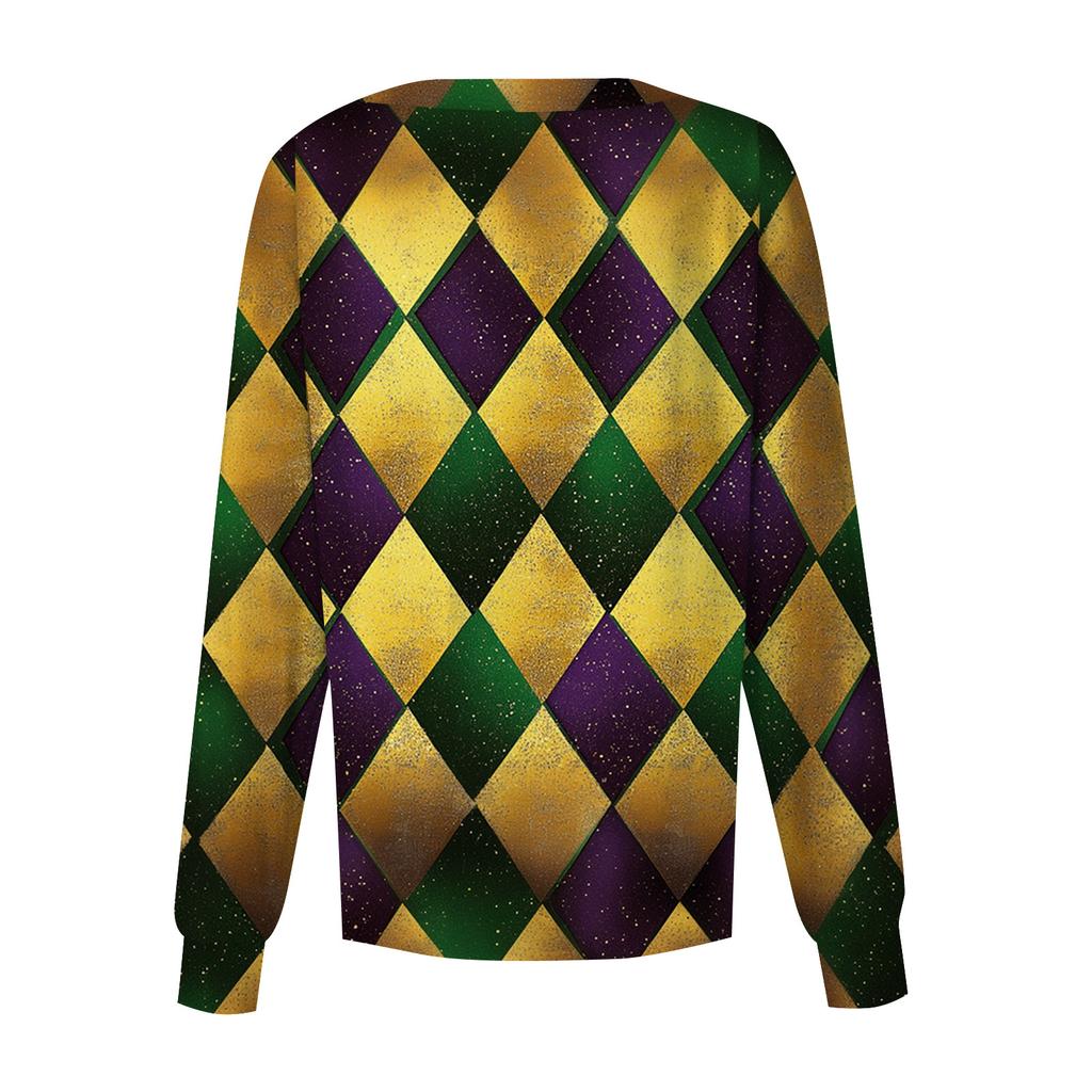 Women's Casual Long Sleeve Single Breasted Printed Dry- Top