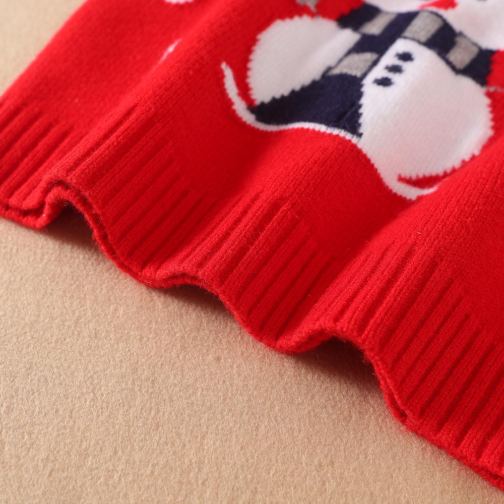 Baby Girls Sweater Knit Pullover Clothes Autumn Winter Soft Wool Clothing 2024 Christmas Sweatshirts Boys Snowman Outfit