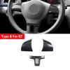 Accessoires de Voiture en ABS Cache-Volant Garniture Pour VW Golf 6 MK6 Passat B7 Jetta Bora CC Tiguan Caddy Touran Motif Fibre de Carbone