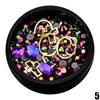 Rainbow  Jelly DIY Nail Art Sticker Rhinestone Fashion 3D Charms Wheel Manicure Rivet Stud
