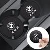 Car Logo Anti-Slip Water Cup Pad Auto Coasters Anti-skid Mat Accessories For BMW 1 3 5 7 Series X1 X3 X5 F10 F15 F16 F20 F30 F18 Z4