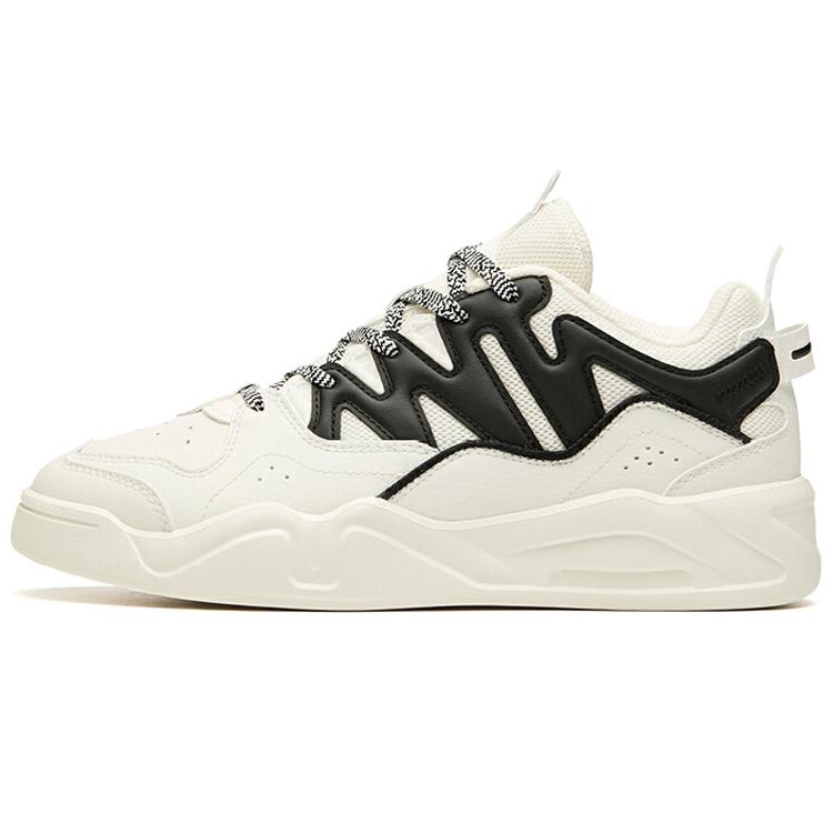

New Anta Life Collection Low Top Skateboard Shoes Women s Black White 122018041-1 39