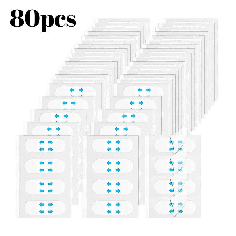 

80pcs Invisible V Face Lifting Tapes Wrinkle Removal Sticker Forehead Neck Chin Sticker Anti Aging Patch Facial Slimming Firming