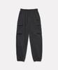 Nylon Stretch Cargo Jogger Pants - Charcoal