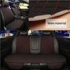 Large Flax Car Seat Covers Breathable Front/Rear Separate Backrest Seat Cover Linen For Autos Interior Details Automotive