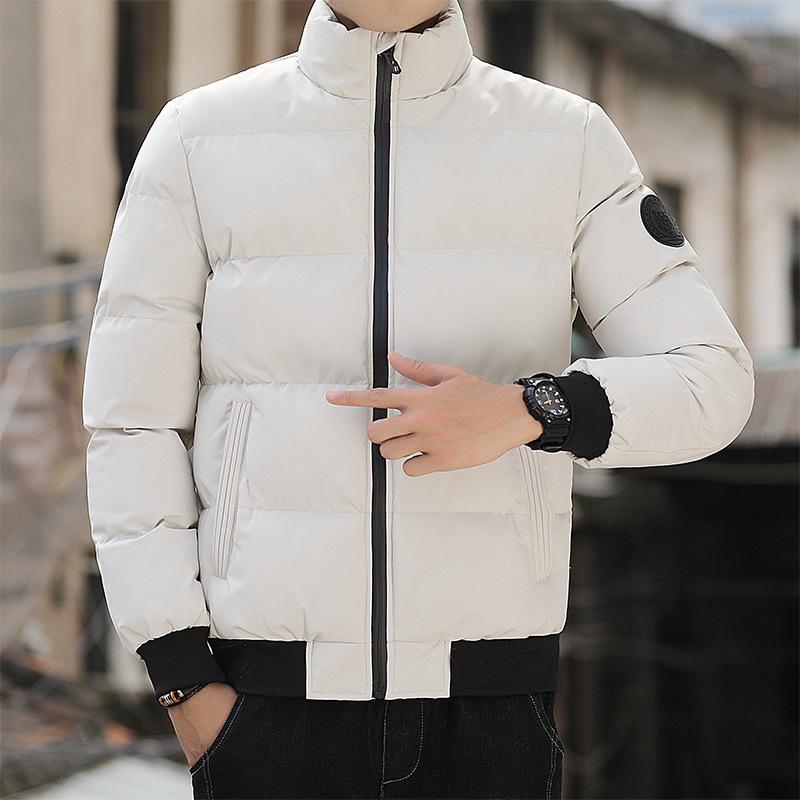 Men's Trendy Winter Cotton Padded Jacket - Korean Style Velvet Thickened Coat
