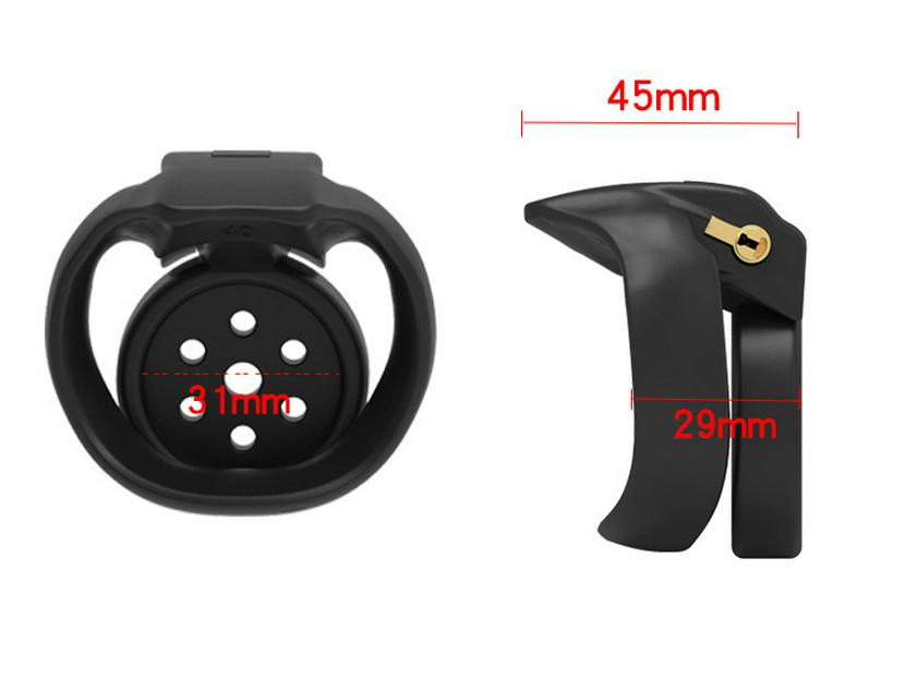 Cobra Escape-Proof Male Chastity Cage Lock for Cross-Dressers