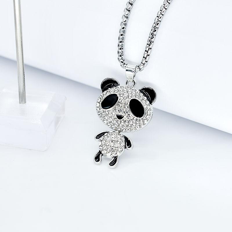 Panda Necklace, Mascot Necklace, Four-Limb Movable Titanium Steel Chain Does Not Fade And Match
