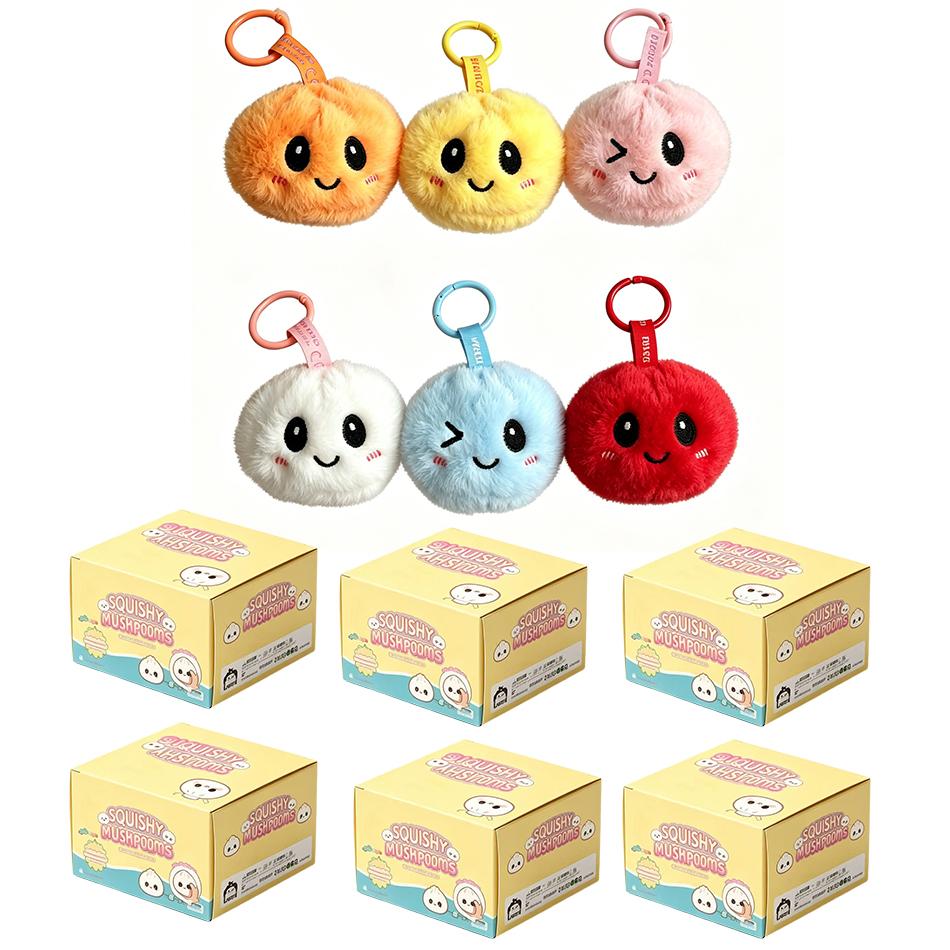Cartoon Knoedel Pluche Sleutelhanger Gevuld Sensorisch Speelgoed voor Kinderen en Volwassenen Leuke Tas Hanger Zacht Knoedel-Vormig Sensorisch Accessoire