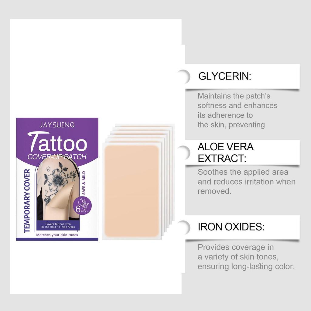 JAYSUING Atmungsaktives Tattoo-Abdeckpflaster mit sanfter Haftung