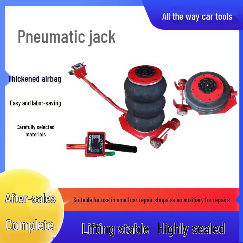 3T5T6T Pneumatic Airbag Jack: Portable Horizontal Folding Design
