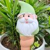 4 Pcs Gnome Self Watering Globes Terracotta Plant Watering Globes Slow Release Automatic Watering Bulbs for Indoor Outdoor Plants