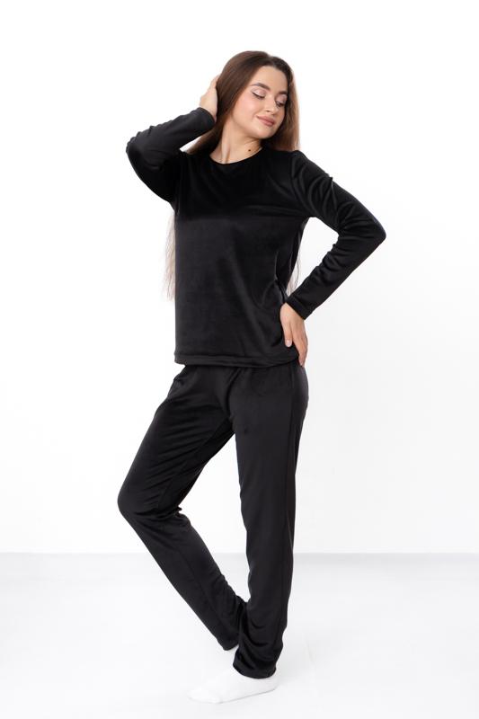 Pajama Set (women) – Velour Long Sleeve Top & Pants, Winter 8162-030 HC