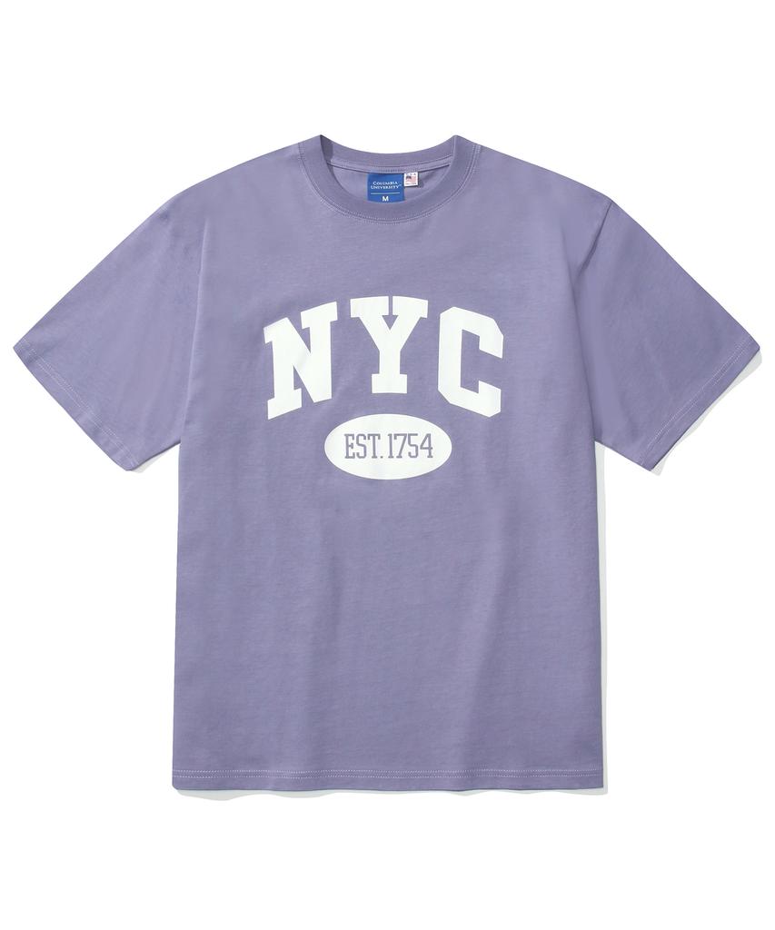 COLUMBIA UNIVERSITY Nyc Arch Logo S/S T-Shirts Light Violet
