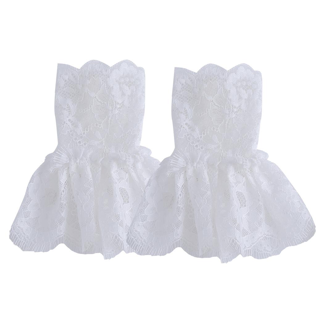 Mesh Lace Cuffs Classic Floral Mesh Sleeves Detachable Fake Sleeves Lightweight Lace Sleeve Cuffs For Weddings Victorian Dresses