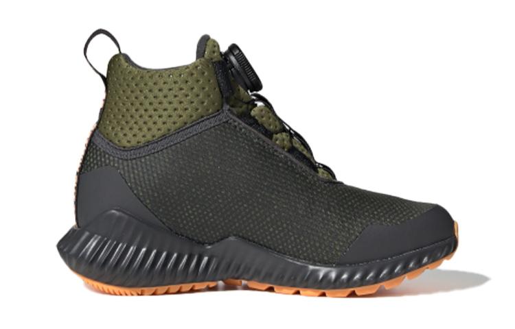 adidas Fortatrail Slip Resistant Anti Kick Mid Top Kids' Running Shoes Black Green Kids' G27562