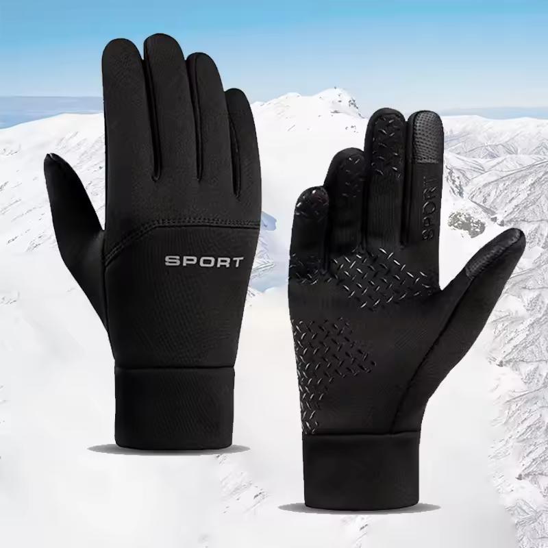 Winter Warm Gloves Touch Screen Windproof Cold-proof Cycling Gloves, Men's Women's Running, Hiking Skiing Sporting Gloves