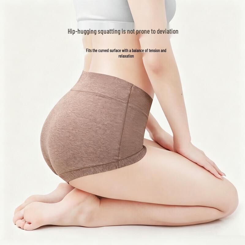 YOUNGYELL Women's High-Waist Cotton Antibacterial Boxer Briefs (3-Pack)