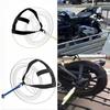 Heavy Duty Wheel Securing Strap Foldable Motorcycle Tie Down Strap  Tow Truck Use
