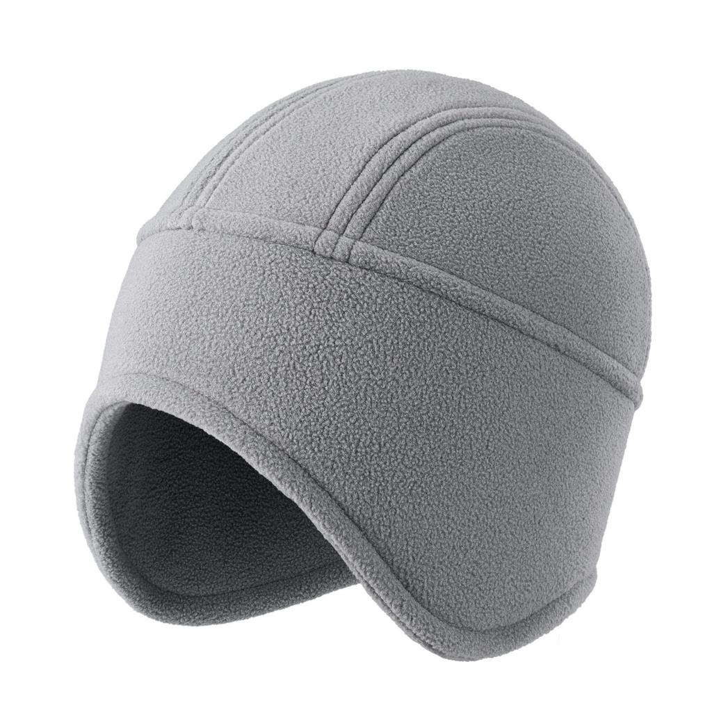 Fleece Earmuff Beanie Polar Fleece Winter Hat Windproof Ski Cycling Running Cap for Men Women Outdoor Sports