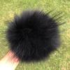 13 15 cm DIY Naturfarbe Echte Waschbärfell Pompons Für Taschen Gestrickte Mütze Hüte Echtes Fuchs Fell Pompon