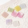 40Pcs Transparent Glass Nail Art Display Showing Polish Color Board Tips Tools
