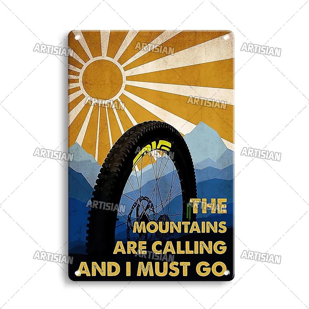 Artisian Cycling Metal Sign Bicycle Tin Poster Bike Decorative Plate Wall Decor Garage Bar Pub Club Hotel Cafe Kitchen Home