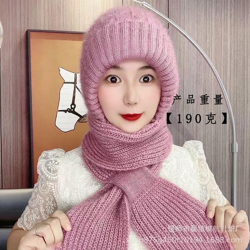 

Осень и зима шапка с ушками на застежках, вязаная шапка, шапка из флиса с белкой, шарф, интегрированная снежная шапка, плюшевая шерстяная шапка-шарф