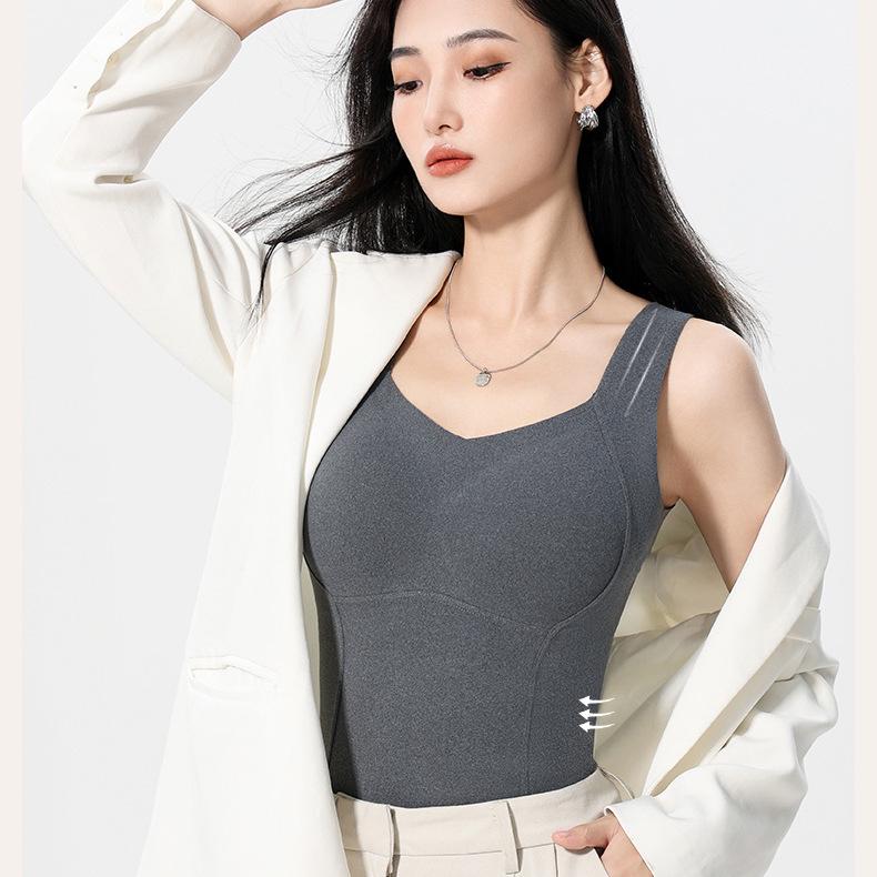 Grafenová hřejivá bezešvá vesta a základní vrstva zeštíhlující tvarovač postavy 8867