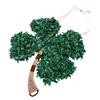 Lucky Clover Door Swag Multifunctional Plastic Artificial Lucky Clover Greenery Garland for Fireplace