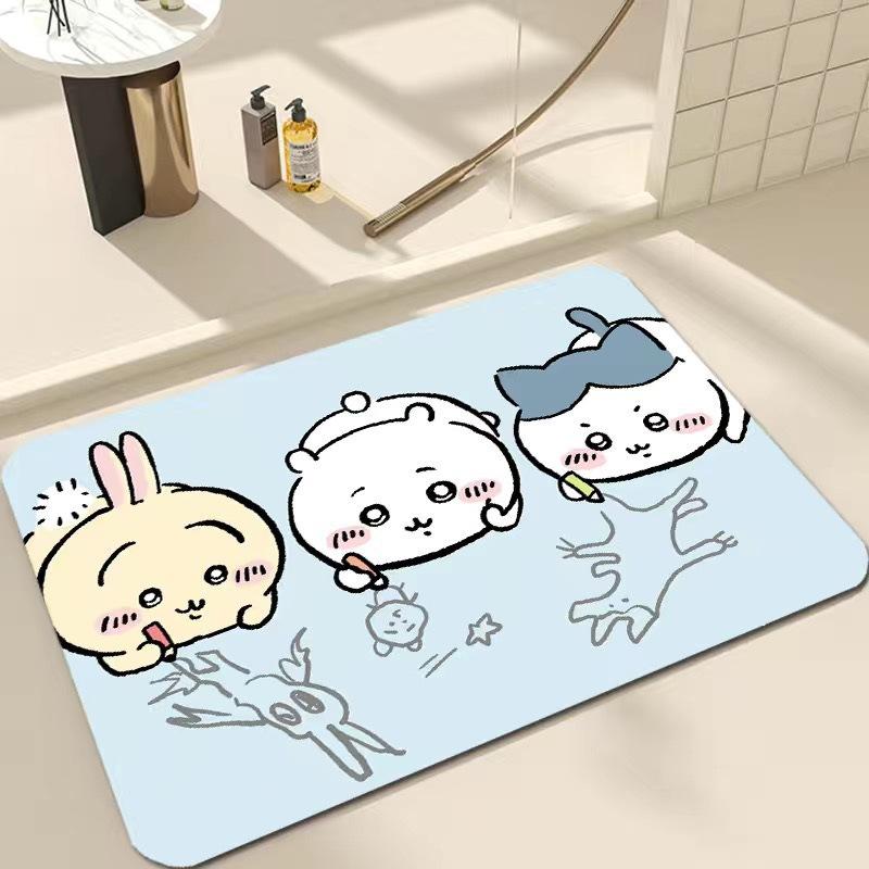 Cartoon Floor Mat Bathroom Floor Mat Entrance Door Mat Toilet Door Suction Foot Mat