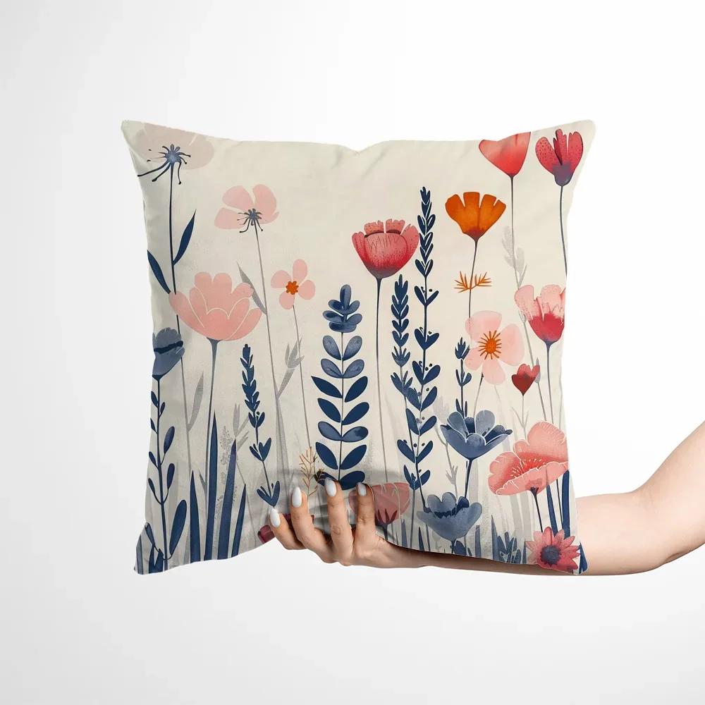 Sofa Decorative Pillow Covers and Flowers Short Plush Pillowcase Pillowcases for Pillows x Cushion Cover Cushions