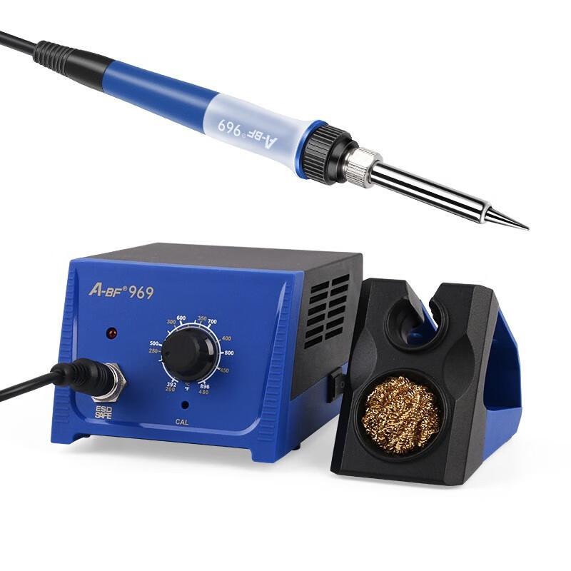 A-BF 969 Adjustable Temperature Soldering Iron Station, 75W Industrial Grade Tool