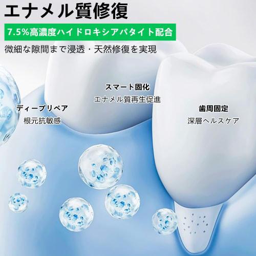 Hydroxyapatite Toothpaste, Fluoride-Free, Anti-Yellowing and Prevents Bad Breath, Refreshing Mint Flavor, Suitable for Sensitive Teeth (120g)