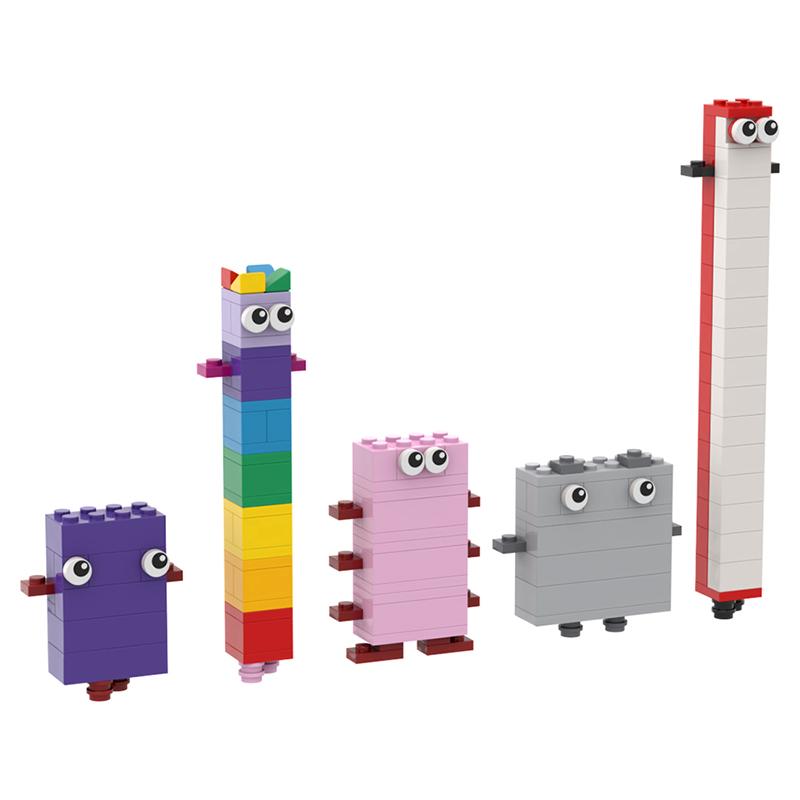 Buildmoc Ideas Number Figure 1 to 10 Creative MOC Building Blocks Kits Toys for Children Kids Gifts Educational Toy 257PCS Brick